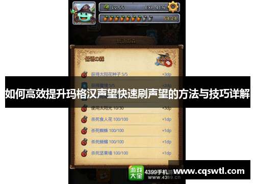 如何高效提升玛格汉声望快速刷声望的方法与技巧详解